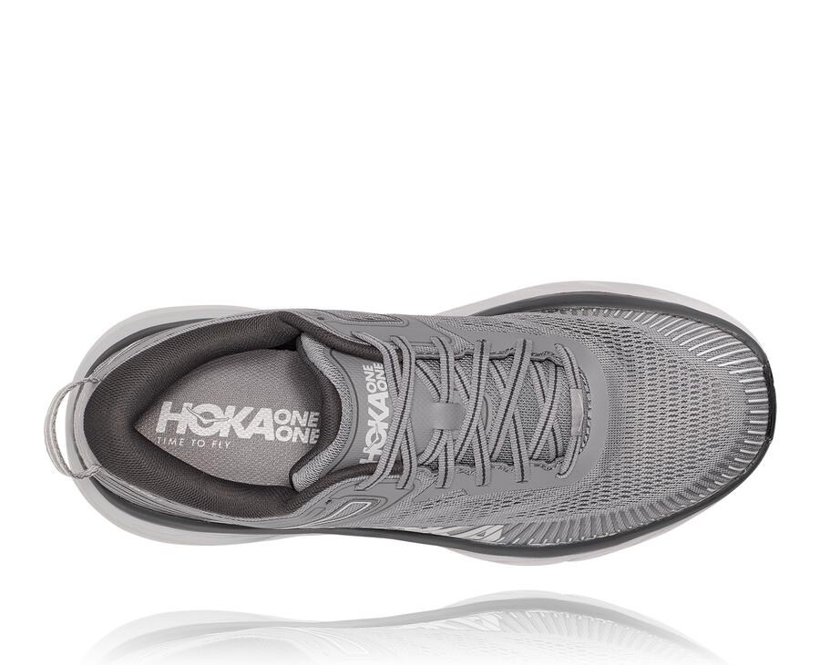 Tenis Hoka One One Masculino Cinzentas - Bondi 7 - 042-MIWYQX